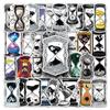 10/50PCS Magic Time Sandglass Cartoon Sticker DIY Phone Laptop Luggage Skateboard Graffiti Decals