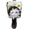 Hanging Charm Plush Cat Keychain Lace Border Bag Decoration Cartoon Furry Cat Pendant  Pendant