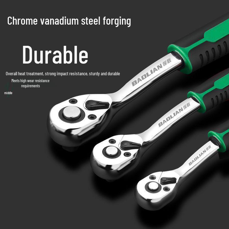 72-Tooth Quick Ratchet Socket Wrench for Car Repair