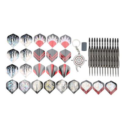 12Pcs Dart Set Stainless Steel Tip Anti Fall Competitive Entertaining Dart Kit for Darts Players