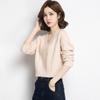 V-neck Sweater Short High Waisted Knit Sweater for Women's Trend Short Inner Pullover Sweater Solid Color Casual Knit Sweater Spring and Autumn Top