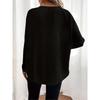 Women S Waffle Knit Off Shoulder Long Sleeve Pullover Top