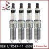 4 Pieces/Set Spark Plug OEM LTR6IX-11 6509 LTR6IX11 6509 12622561 L3G218110 for CHEVROLET CAPTIVA 2010-2018 for MAZDA MX-5 05-14