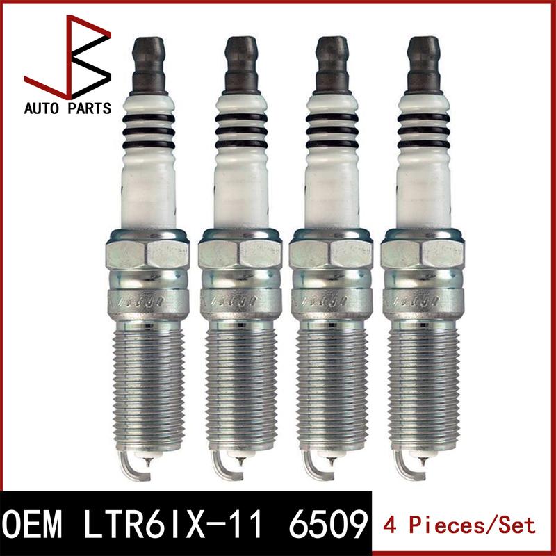 4 Pieces/Set Spark Plug OEM LTR6IX-11 6509 LTR6IX11 6509 12622561 L3G218110 for CHEVROLET CAPTIVA 2010-2018 for MAZDA MX-5 05-14