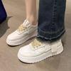 Soft-soled Popular Little White Shoes 2025 New Versatile Sports and Leisure Fashion Board Shoes Thick-soled Wear-resistant, Non-slip and Light