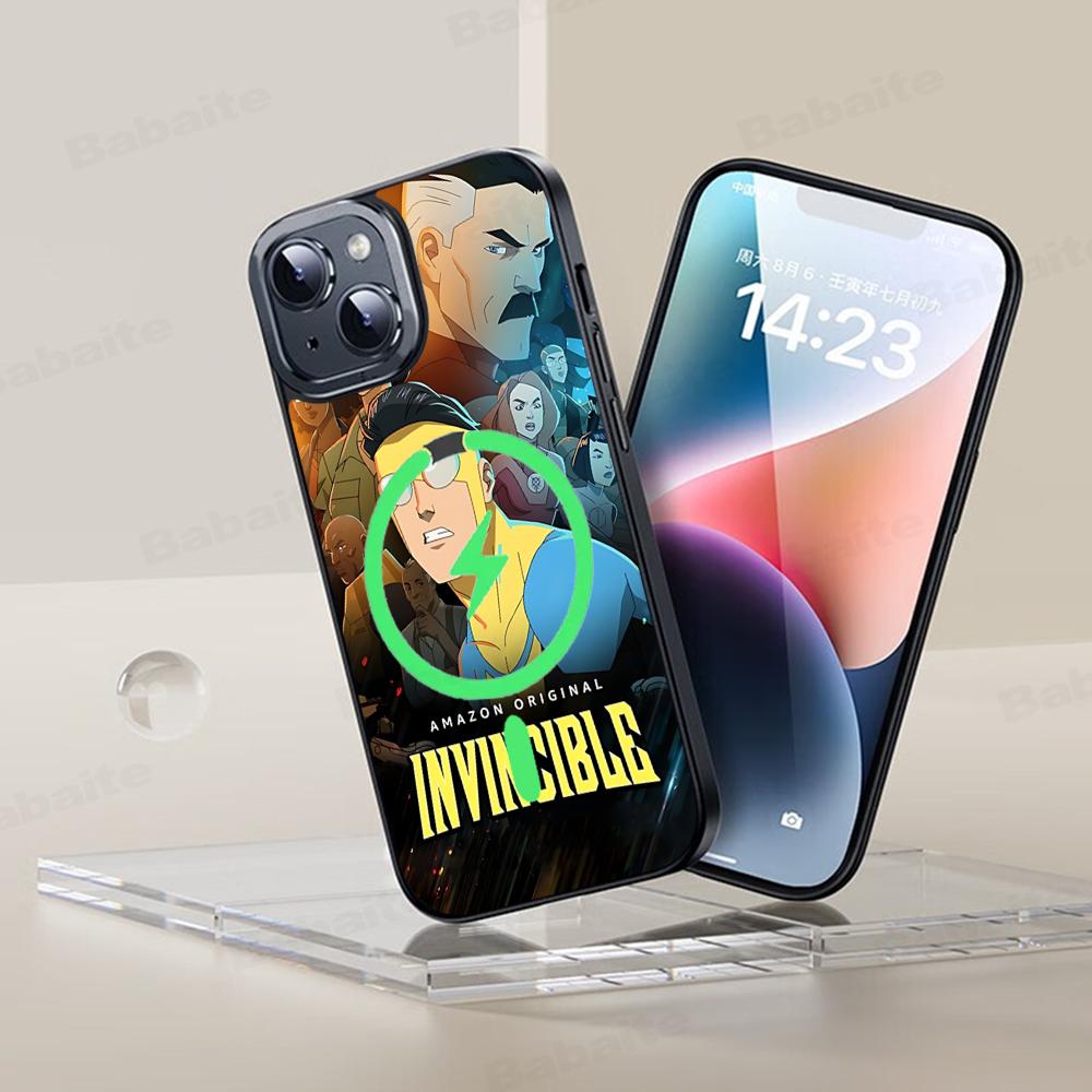 Beliebter Animations-Superheld I-Invincible Cartoon-Handyhülle Magnetische Hülle Für IPhone 16 14 13 12 11 15 Pro Max Plus