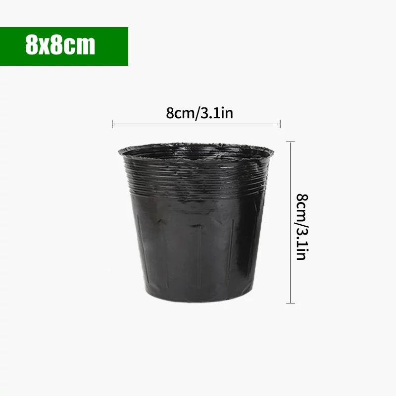 10 Stück Einwegbecher für Sämlinge im Kindergarten Kunststoff Dicke Sämlingsbecher Gemüse Anzucht Topf Garten Anzuchttasche Zubehör