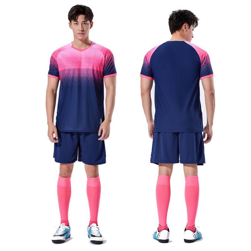 Unisex Soccer Uniform Set Adult Kids Short Sleeve Training Uniform Jersey Diy