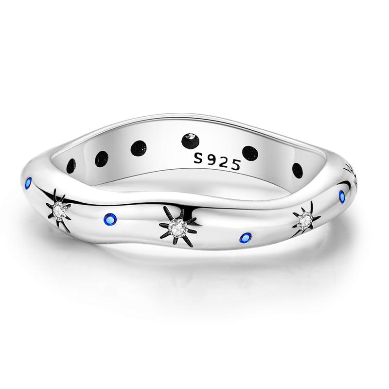 Daisy Sparkling Crown Ring Colorful Star Moon Butterfly Evil Eyes for Women Original Rings Classic Wedding Jewelry