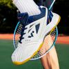36-45unisex Sneakers Leather Badminton Shoes Anti-slip Table Tennis Shoes Breathable Tennis Sports Shoes