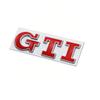 GJWPC1 GTI 3D Metal 1pcs GTI Logo Car Rear Trunk Emblem Side Sticker for VW Golf5 6 7 8 Polo Jetta Tiguan Passat T-Roc MK2 MK5 MK7