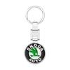 NYDM6 1pcs Metal Car Key Chain Keychain Holder For Skoda Octavia Fabia Rapid Yeti Kodiaq Superb Octavia a 5 a 7 2 Keyring Accessories