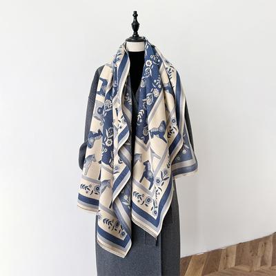Autunno E Inverno Ispessito Caldo Vento Pony Sciarpa Da Donna Stile Lusso Leggero Versatile Scialle Condizionatore D'aria Sciarpa Temperamento