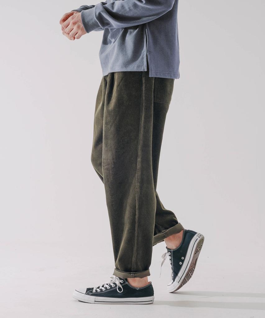 WV PROJECT Churros Corduroy Elastic Pants Khaki Brown Cjlp7423