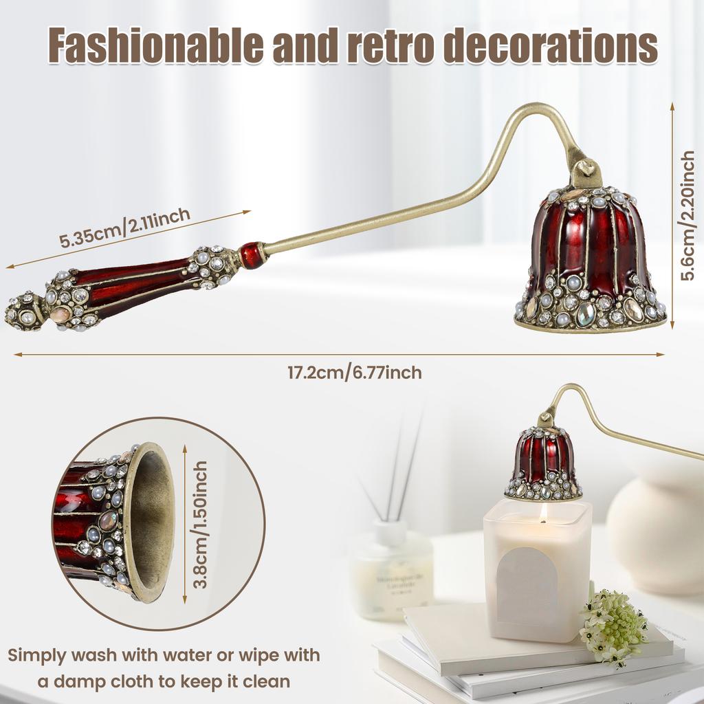 Candle Snuffer Candlesnuffers Wick Snuffer Candle Extinguisher Accessory for Putting Out Extinguish Candle Wicks Flame Safely