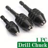 Keyless Drill Collet Chuck Conversion Tools, Keyless Conversion Chuck Adapter, 1/4-Inch Hex Shank Drill Drill Bit Set