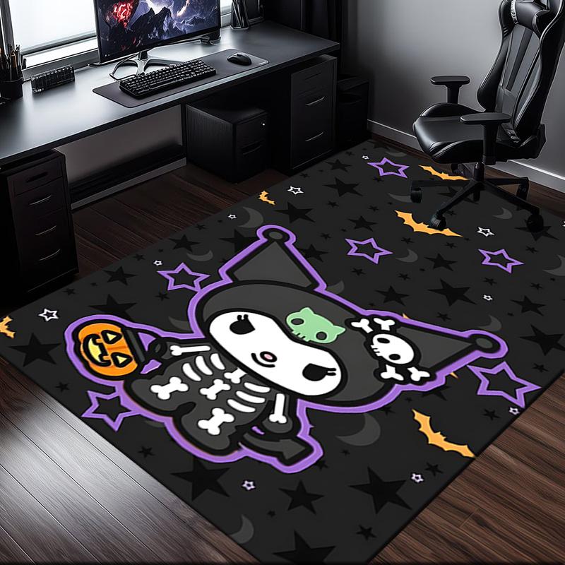 1PC Kuro-mi Rug for Livingroom,Bedroom, Palyroom, Chair Rug, Area rug, Game Carpet, Large Size Rug Fan Christmas gift