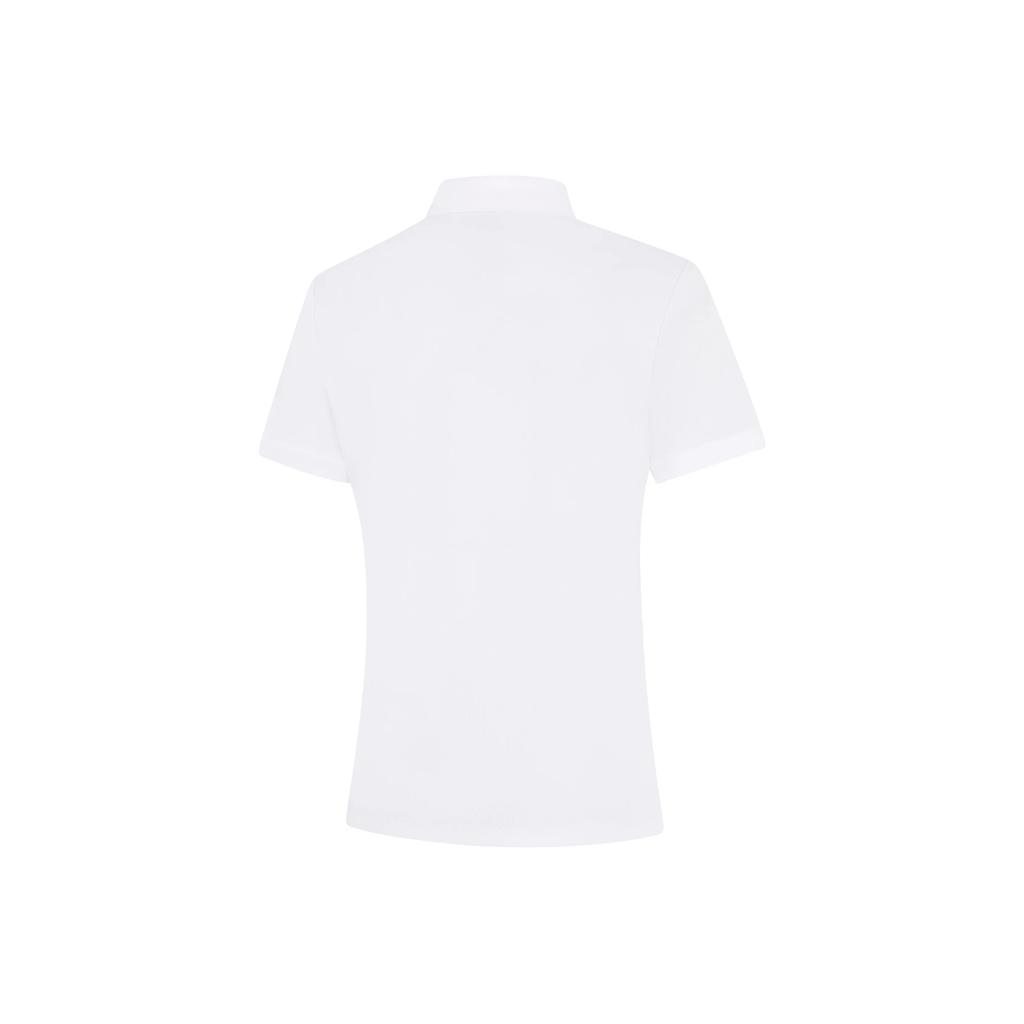 Li Ning Sports Lifestyle Series Casual Simple Pullover Solid Color Comfortable Versatile Short Sleeve Polo Shirt Women Polo Shirts APLV496-1