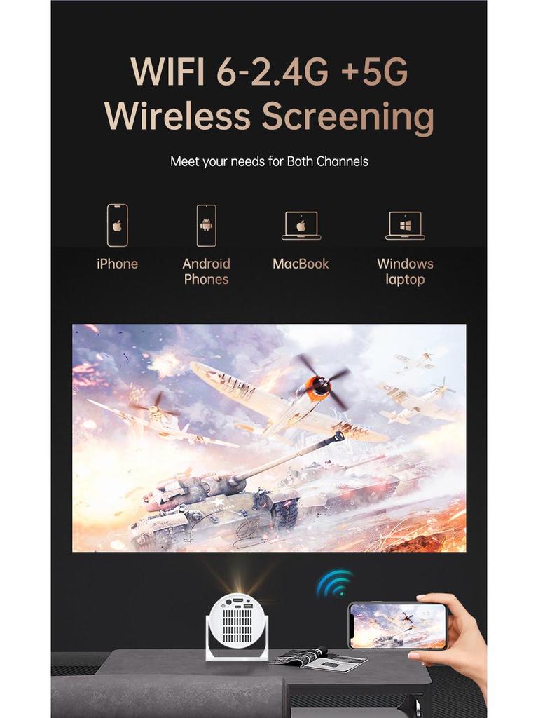 HY300mini Portable LED Projector: High-Definition Micro Home Device