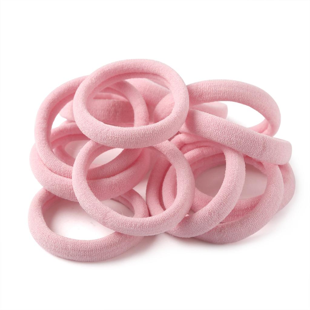 Solid Colors Seamless No Crease 4cm Hair Tie Elastic Nylon Ponytail Holders Fabric Hair Ropes Accessories for Toddlers Women