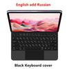 Magnetic Bluetooth Keyboard Case for iPad 10/11 Magic Keyboard 10.9 inch - Supports Russian, Japanese, Korean, and German