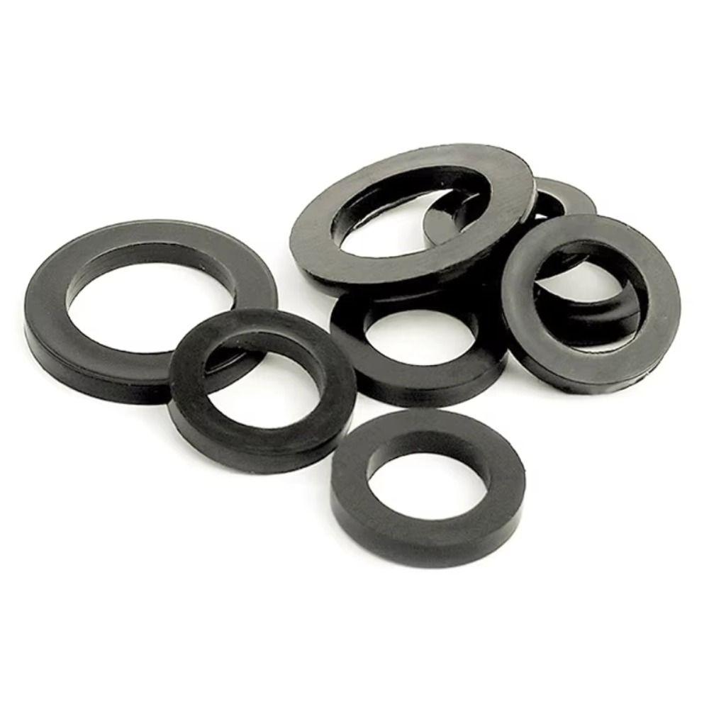 350PCS Waterproof Flat Washers Black Rubber Gaskets Plumbing Repair Washers Kit Furniture Repair