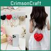 Childrens Cute Heart And Bowknot Crossbody Bag Made Of Pu For Daily Use And Kindergarten