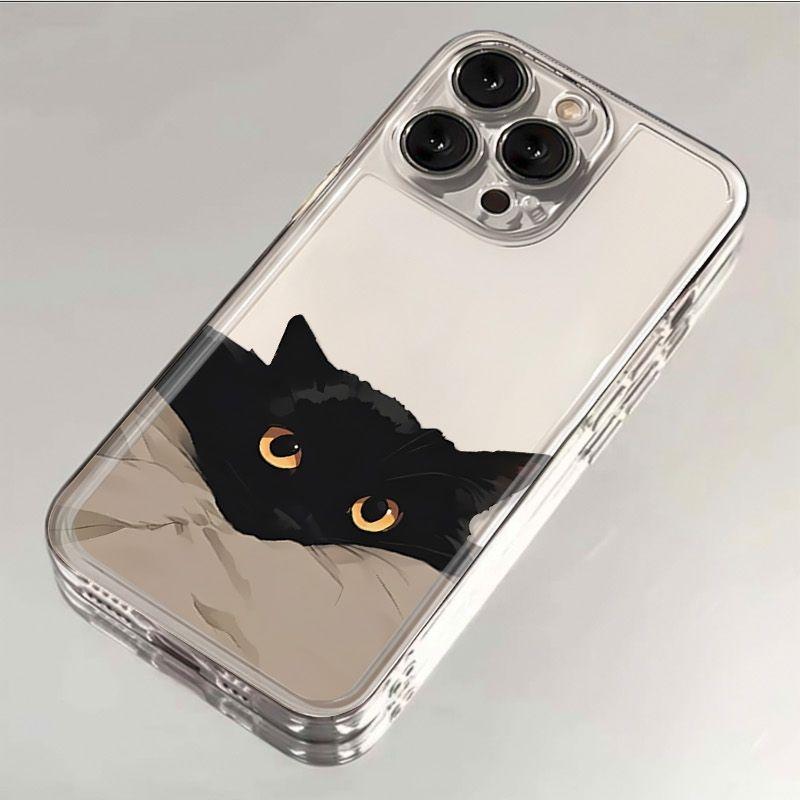 Funny Black Cat Couple Case For Redmi A5 A3 A2 A1 15C 14C 13C 13 12 12C 10C 9C 9A 10 9 Soft Cute Silicone Transparent Cover