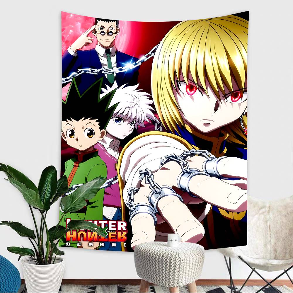 Anime Hunter X Hunter Theme Background Cloth Happy Party Baby Shower Supplies Decoration Banner Shooting Props