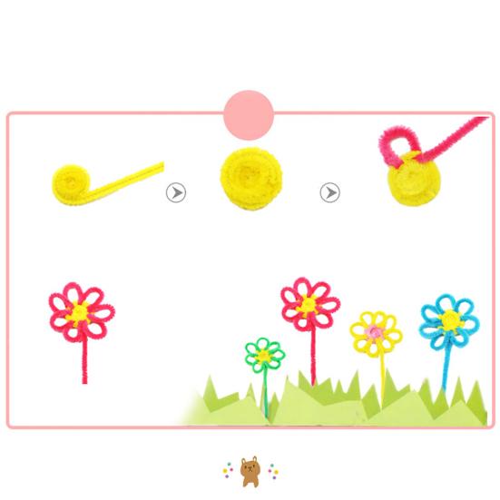 100 Stück Chenille Stiele Pfeifenreiniger Twist Rods Kinder DIY Handwerk Lernspielzeug