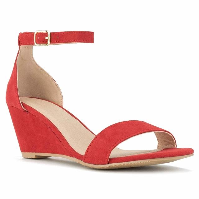 Women Sandals Sexy 8cm Pointed Toe Thin High Heels Wedge Platform Ankle Strap Sandal Party Solid Color Wedding Shoes