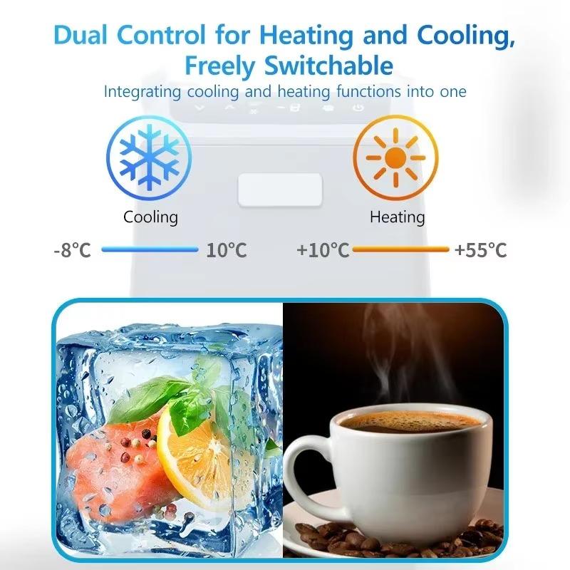 4.6 Liters Refrigerator Portable Car Fridge 15L Auto Refrigeration Compressors Outdoor Travel Camping for Tesla Model Y