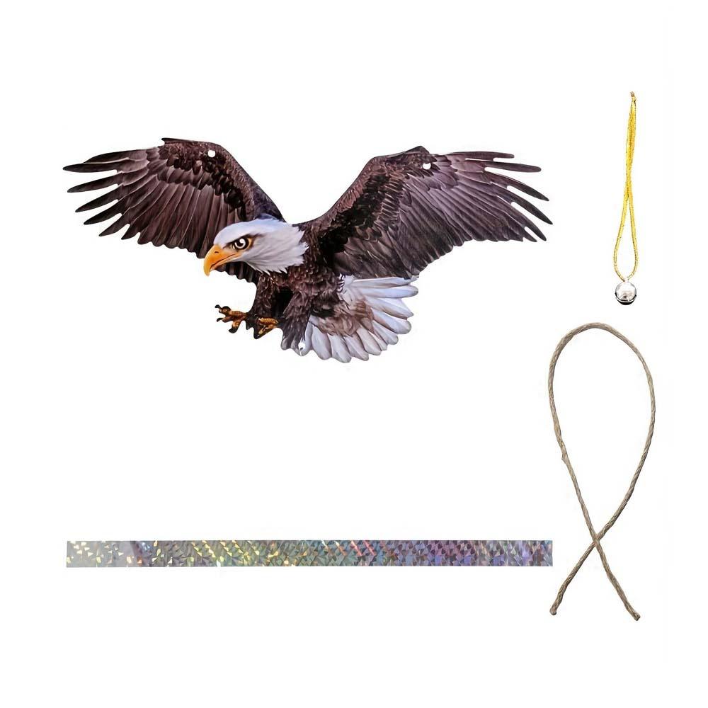 2D Flat Fake Bird Scare Device Acrylic Bird Repeller Bird Repel Owl Scarecrow Garden Decoration