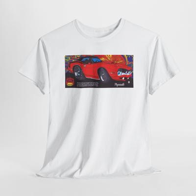 Vintage Anzeige 1970 Plymouth Cuda Anzeige Unisex Baumwoll T-Shirt Herren Damen T-Shirts Oberteil Tee