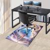 1pcOffice Carpet, Under Chair Rug, Gift for Home Decor, Elegant Princess Design with Sparkling Lights and Flowing Skirt