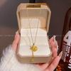 Guofeng Hollow Lucky Bag Necklace Women's Light Luxury Niche Design Collarbone Chain Fashion Sweater Chain