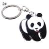 Fashion Lovely Panda Metal Keyring Keychain Car Key Holder Bag Pendant Gift