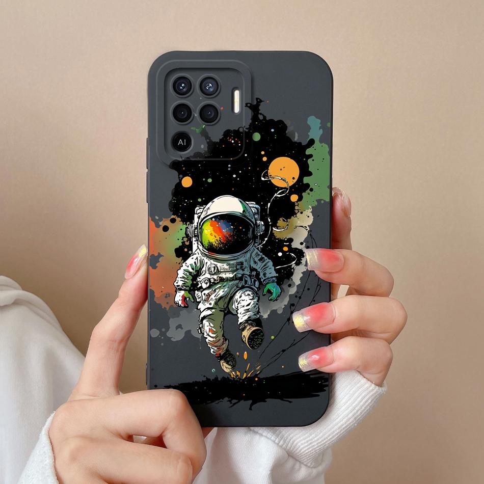 For Oppo Reno 5F 5 Lite 5Z 5K Case Cute Design Full Protection Phone Housing For Oppo Reno5 5G Soft Liquid Silicone Back Covers