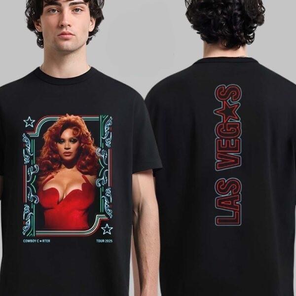 Beyonce Cowboy Carter Tour 2025 Las Vegas TShirt Retro Style TShirt Unisex T-Shirt M