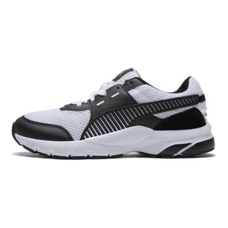 PUMA Future Runner Cushioned Lifestyle Running Shoes Unisex Black White 369502-04 35.5