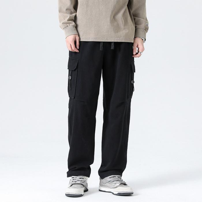 Vår og Sommer Utendørs Fjellklatring Herre Rett Arbeidsbukser Løse Hundre Fritidsbukser Herre Fritidsbukser Klær Arbeidsbukser Fritidsbukser