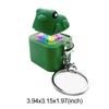 Rechargeable Keyboard Clicker Frog Fidget Toys Keychain with Sound LED Lights Portable Click Button Keychain for Kids Adult Gift