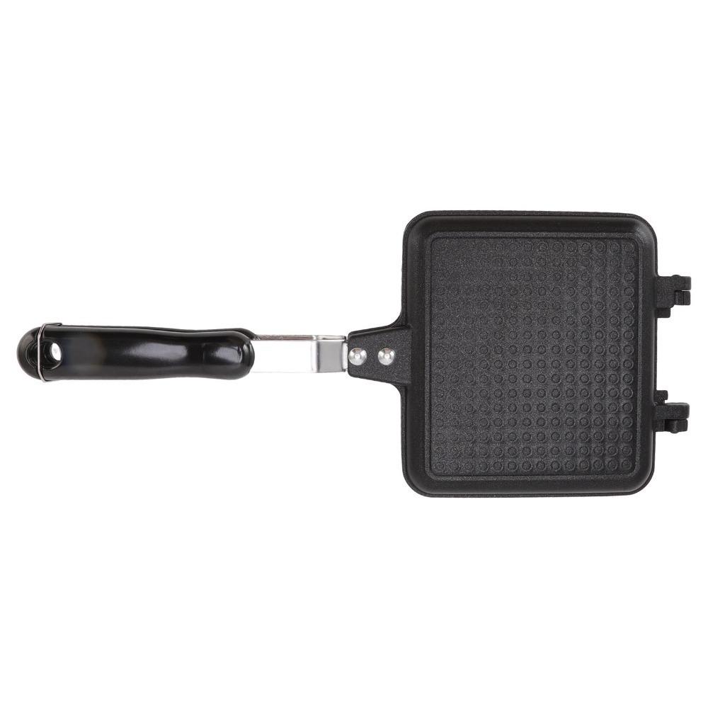 Aluminum Alloy Sandwich Pan Non Stick Sandwich Maker Double Sided Frying Pan Baking Cooking чёрный