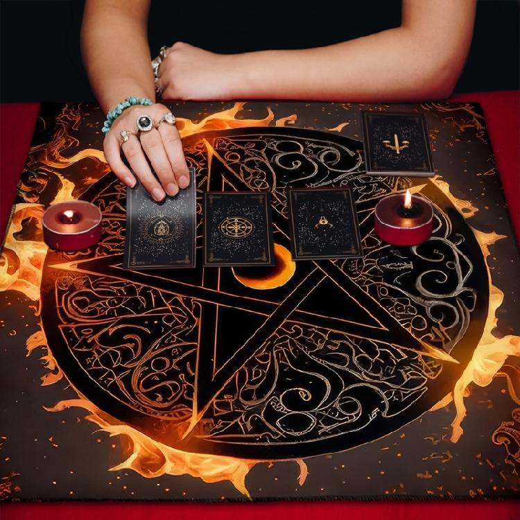 Multifunctional Tarots Card Table Cover Square Decorations Tarots Tablecloth Witchcraft Divination Altar Table Cloth