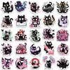 50Pcs Kawaii Magic Witch Cat Kitty Gothic Cartoon Graffiti Stickers Decal Stationery Laptop Fridge Suitcase Bottle Phone Sticker