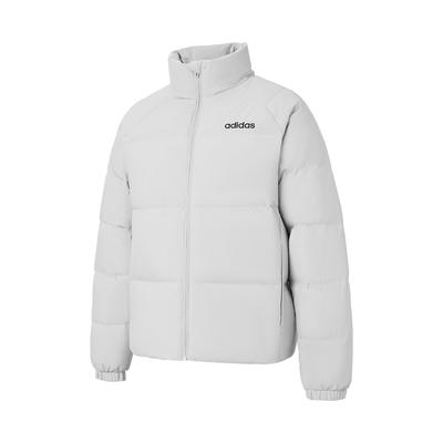 Wygodna Codzienna Wszechstronna Kurtka Puchowa z Długim Rękawem Unisex Odzież Wierzchnia Off-White JL9584