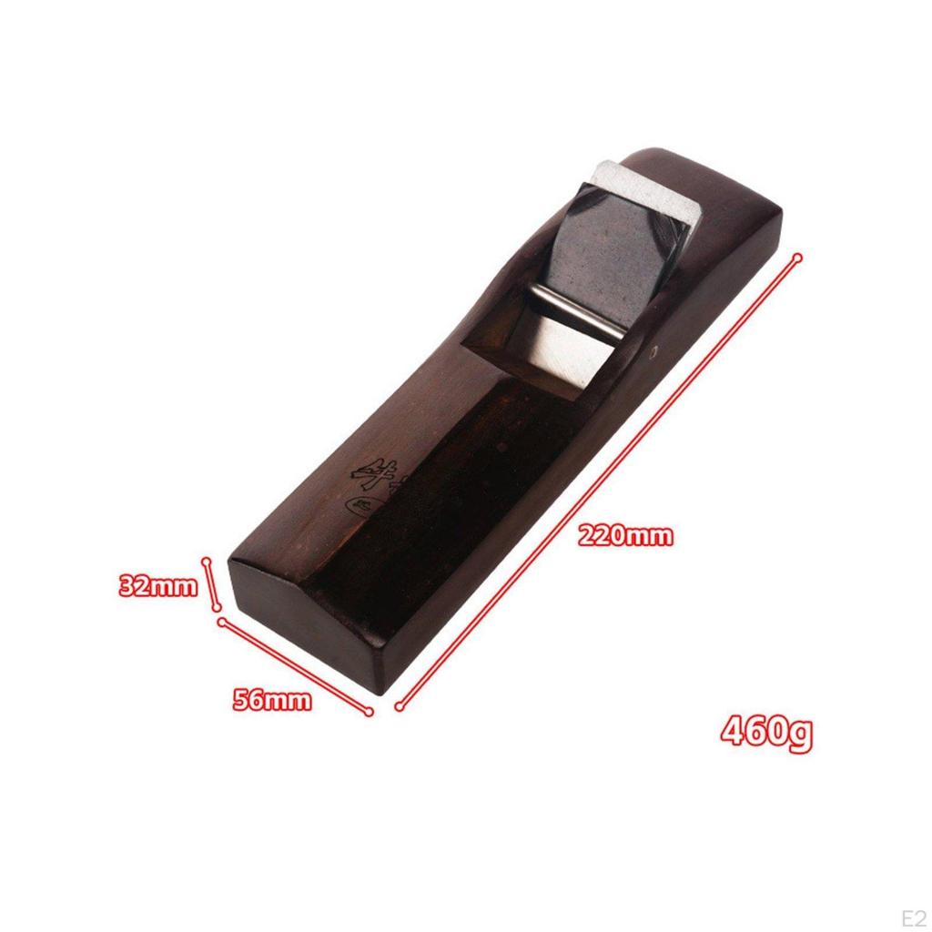 Japanese Style Pull Plane HighCarbon Steel Ebony Wood Hand Planer Smooth Sole Woodcraft Block