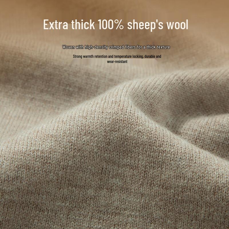 Men's 100% Merino Wool Heavyweight Turtleneck Sweater