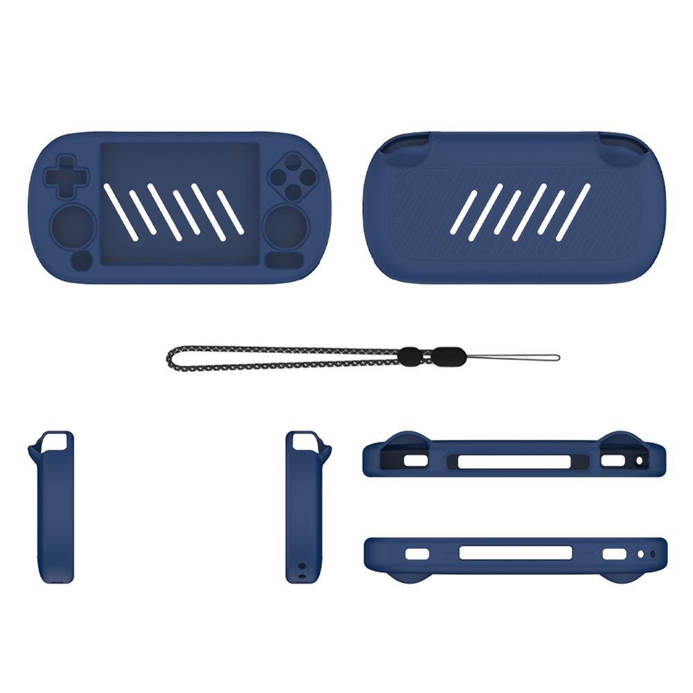 

Silicone Case Protective Cover Shockproof Protector Shell Sleeve Anti-Scratch Protector Cover for ANBERNIC RG40XX H Game Console синий