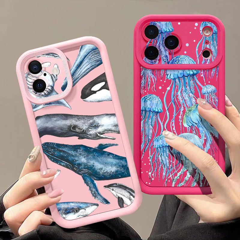 Blue and white surfing wave phone Case For iPhone 17 Pro Max 17e 16e Shockproof Silicone Soft Bumper Cover For iPhone 16 15 14 13 Pro Max 11